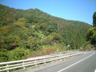 2006年10月18日、滋賀県・岐阜県、県境の八草トンネル