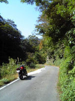 2006年10月18日、岐阜県、夜叉が池登山口への道